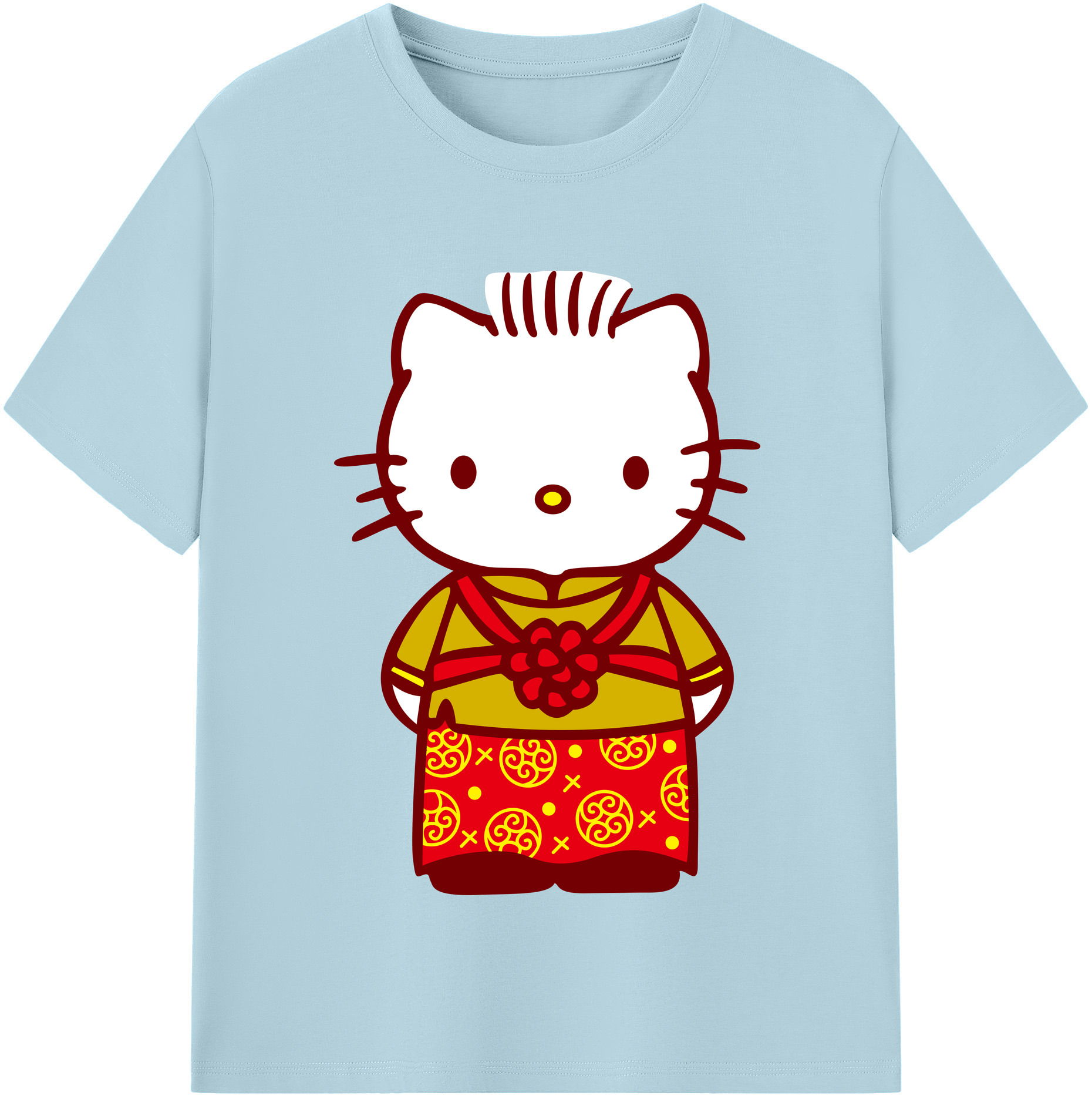 （画像用） Hello Kitty ハローキティ 綿100％半袖Tシャツ（フロントプリント）